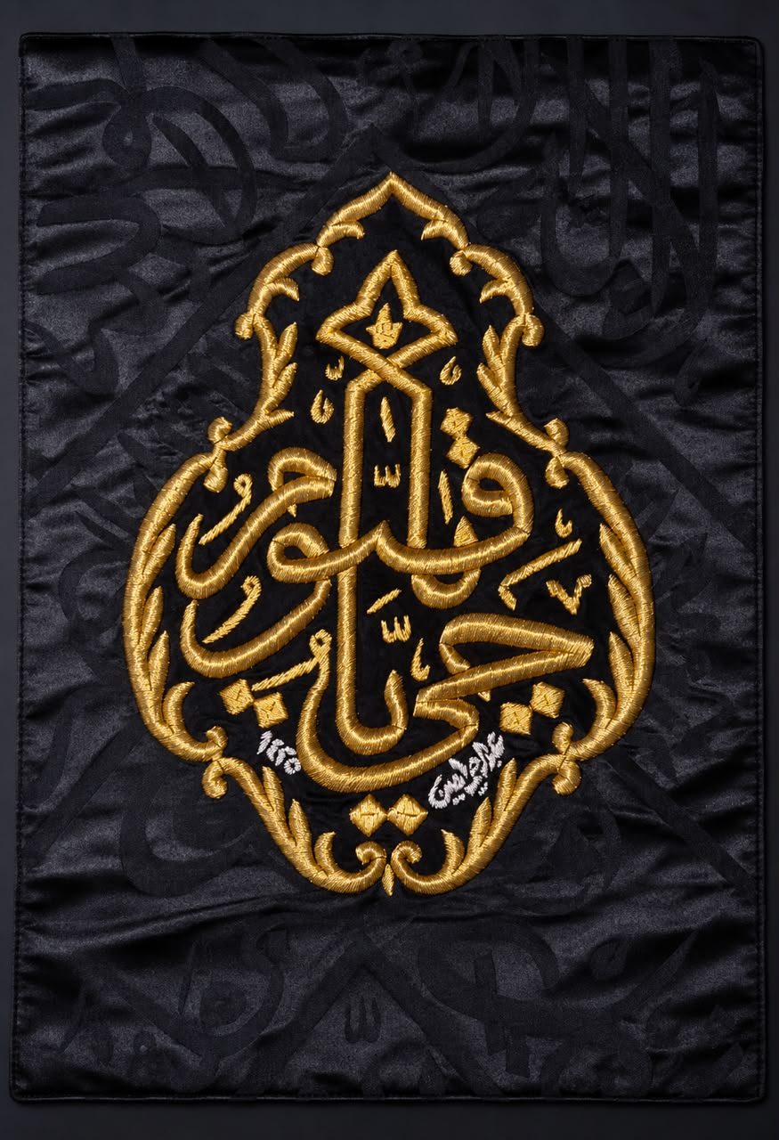 Close-up of gold thread embroidery detail by MAC Tailor
