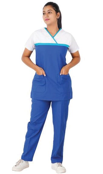 Medical scrub set — blue